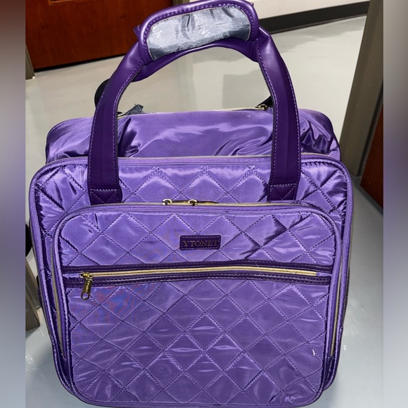 Purple Quilted Women's Bag - Picture 1 of 14